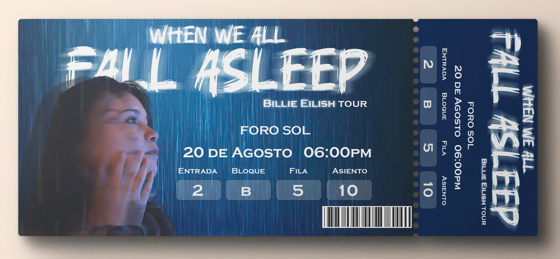 Billie Eilish boleto 2